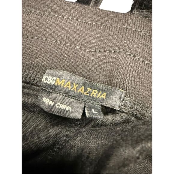 BCBG Maxazria Women’s Large Velour Tracksuit Black Matching Set Rhinestones Y2K - Picture 11 of 12